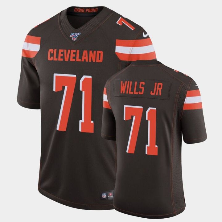 Men Cleveland Browns 71 Jedrick Wills Jr Nike Brown Limited NFL Jersey